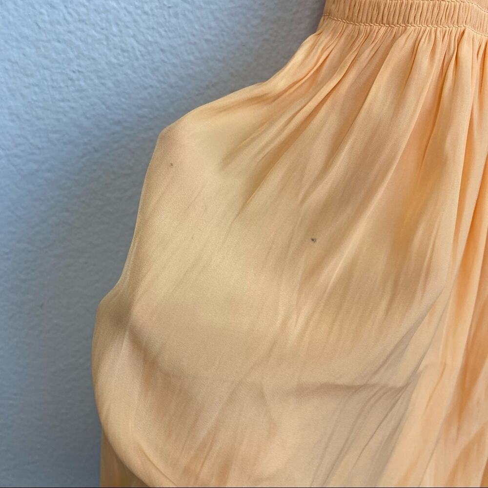 New Ramy Brook Dress One Shoulder Leila Dress Size Large in Sherbet - Picture 14 of 15